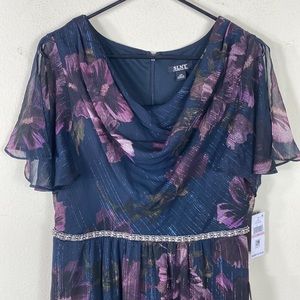 Sony long Flower Lurex Dress